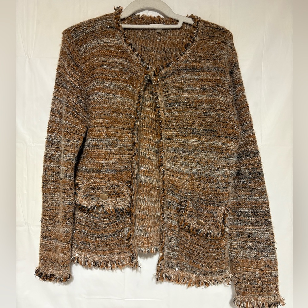 Sioni Sequin Cardigan Sweater sz medium super cute for fall
